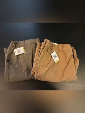 Lot Of 2 Cabela's Trailhiker II Pants Men's 44x32 Canvas Cargo NWT Big & Tall
